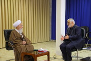 Photo/ Grand Ayatollah Javadi Amoli Meets Head of Islamic Azad University