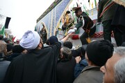 تصاویر/ تشییع پیکر ۶ شهید گمنام در ارومیه
