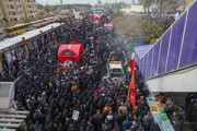 تصاویری از حضور پرشور مردم اصفهان در تشییع پیکر شهدای گمنام