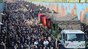 تصاویر / تشییع پیکر ۴ شهید گمنام دفاع مقدس در البرز