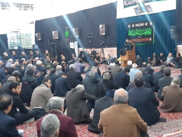 مراسم عزاداری روز شهادت حضرت زهرا(س) در حسینیه آیت الله یثربی(ره)