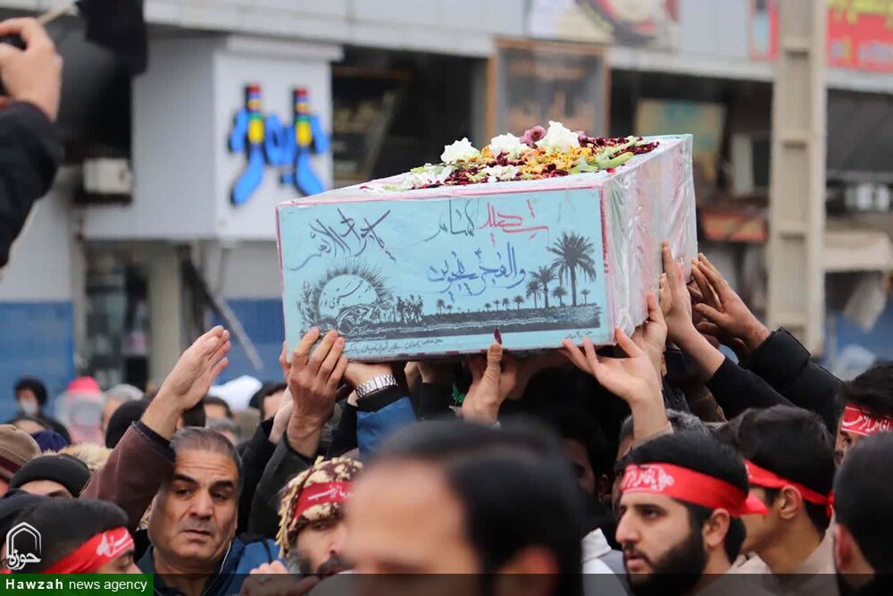 تشییع پیکر دو شهید گمنام در ملایر+ عکس