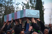 تشییع پیکر جانباز شهید در بروجرد