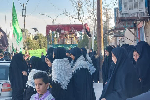 تصاویر/استقبال مردم بافق از شهید گمنام تا بدرقه به بیت الرقیه(س)