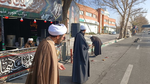 تصاویر/ ایستگاه صلواتی - مدرسه علمیه حضرت ولیعصر (عج) تبریز