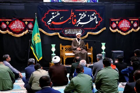 تصاویر| برگزاری مراسم شام شهادت حضرت زهرا(س) در مسجد القبا شهرستان گراش