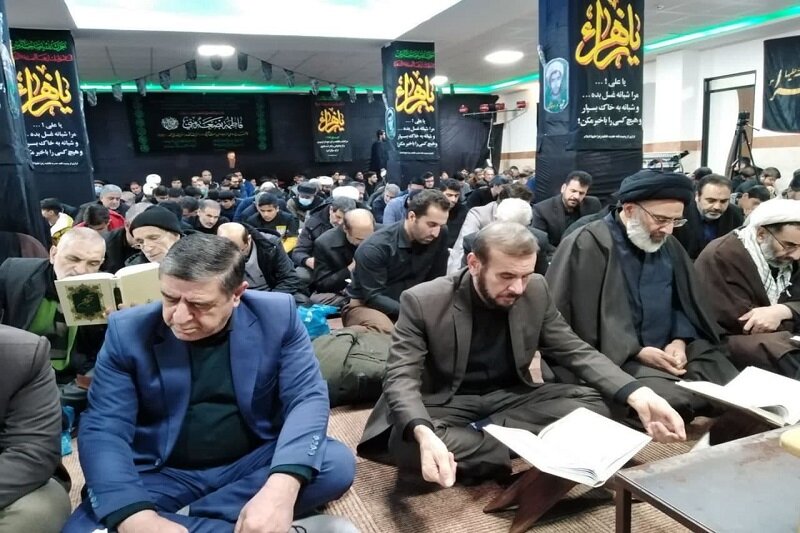 مراسم سوگواری شهادت حضرت زهرا(س) در مدرسه علمیه امام خمینی(ره) سنقروکلیایی برگزار شد