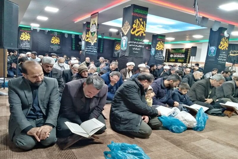 مراسم سوگواری شهادت حضرت زهرا(س) در مدرسه علمیه امام خمینی(ره) سنقروکلیایی برگزار شد