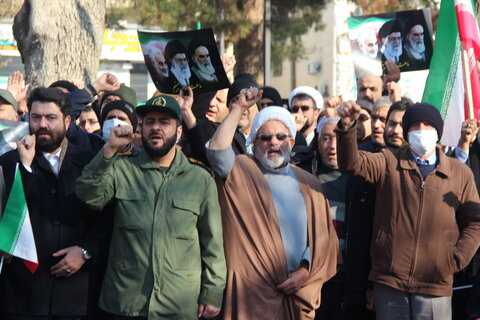 تصاویر/ اجتماع حماسی مردم قزوین در گرامیداشت یوم الله 9دی