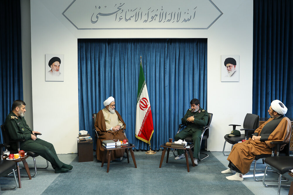 سخنگوی سپاه پاسداران با نماینده ولی فقیه در قزوین دیدار کرد + عکس