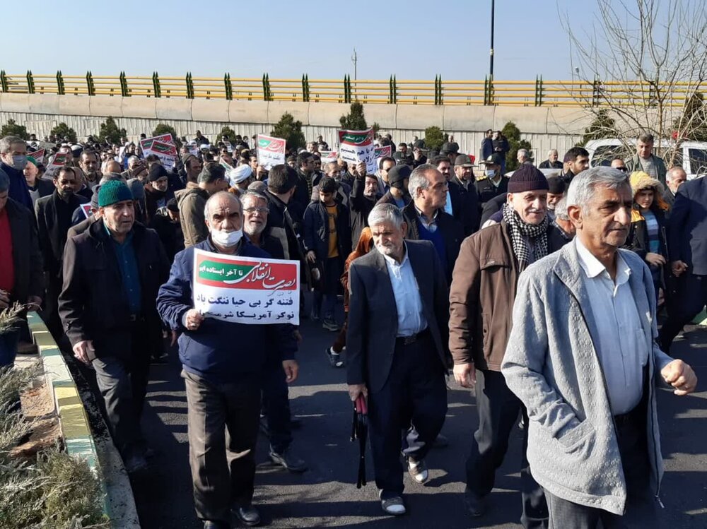 راهپیمایی یومالله ۹ دی در کاشان برگزار شد +عکس