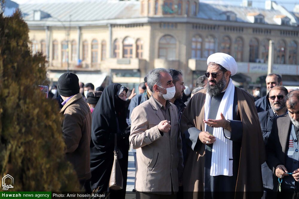 حضور متفاوت امام جمعه جوان همدان در تجمع ۹ دی + عکس