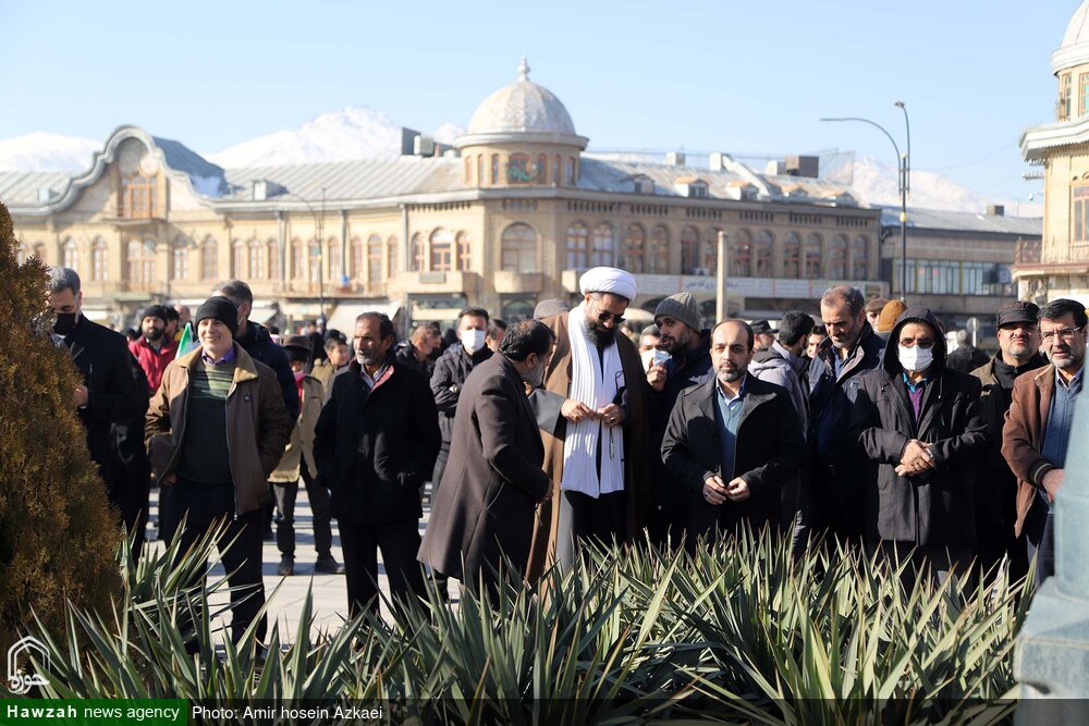 حضور متفاوت امام جمعه جوان همدان در تجمع ۹ دی + عکس