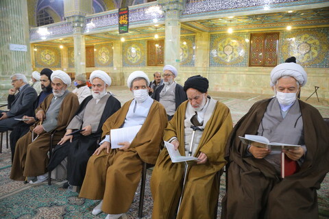 تصاویر / مراسم چهلمین شب ارتحال آیت الله حاج شیخ محمدحسن قافی یزدی