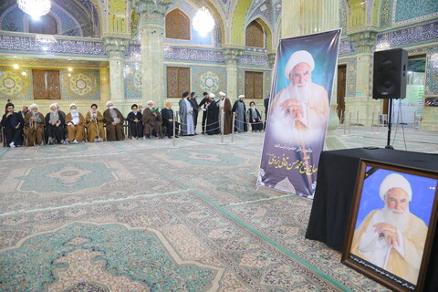 تصاویر / مراسم چهلمین شب ارتحال آیت الله حاج شیخ محمدحسن قافی یزدی