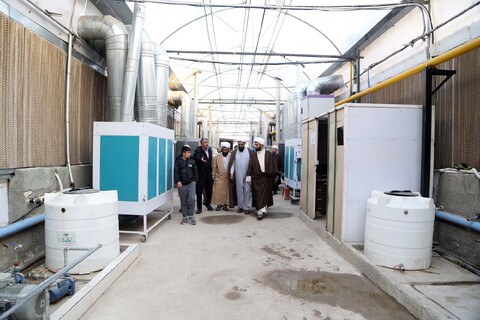 تصاویر / بازدید امام جمعه همدان از یک واحد تولیدی در فامنین