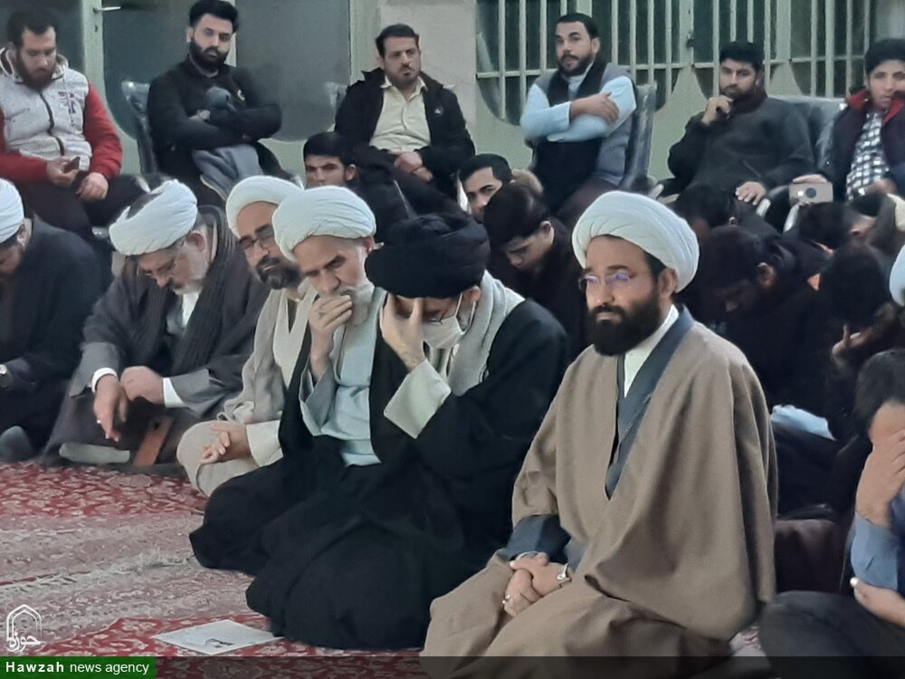 مدرسه علمیه آیت الله مدنی (ره) کاشان میزبان سوگواران سردار دل ها + عکس