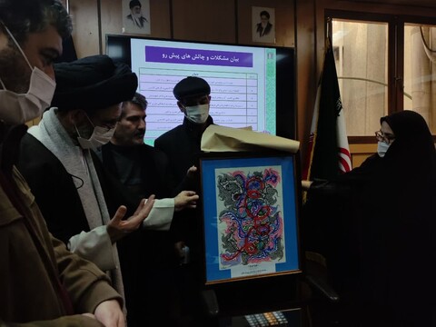 تصاویر/  بازدید نماینده ولی فقیه درکاشان از اداره فرهنگ و ارشاد اسلامی کاشان