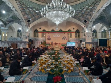 کاروان قرآنی شهید سلیمانی به مشهداردهال کاشان رسید + عکس