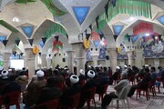 تصاویر/ تجمع طلاب و روحانیون شیراز در محکومیت اقدام نشریه فرانسوی
