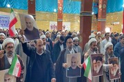 تصاویر/ اجتماع روحانیون و مردم کرمانشاه در محکومیت اهانت نشریه فرانسوی