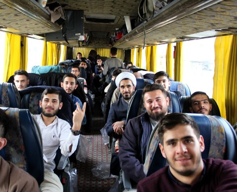 تصاویر/ سفر طلاب مدرسه علمیه امام خمینی(ره) خوی به شهر مقدس قم