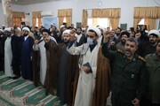 تصاویر/ تجمع طلاب و روحانیون بوشهر در محکومیت روزنامه هتاک فرانسوی