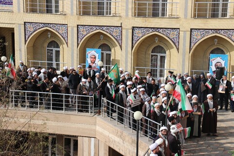 تصاویر/ اجتماع طلاب و روحانیون ارومیه در حمایت از مرجعیت دینی