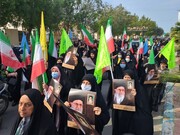 تصاویر/ راهپیمایی مردم بوشهر علیه روزنامه هتاک فرانسوی