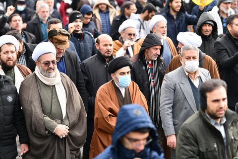 تصاویر/ راهپیمایی مردم ارومیه در محکومیت توهین مجله فرانسوی