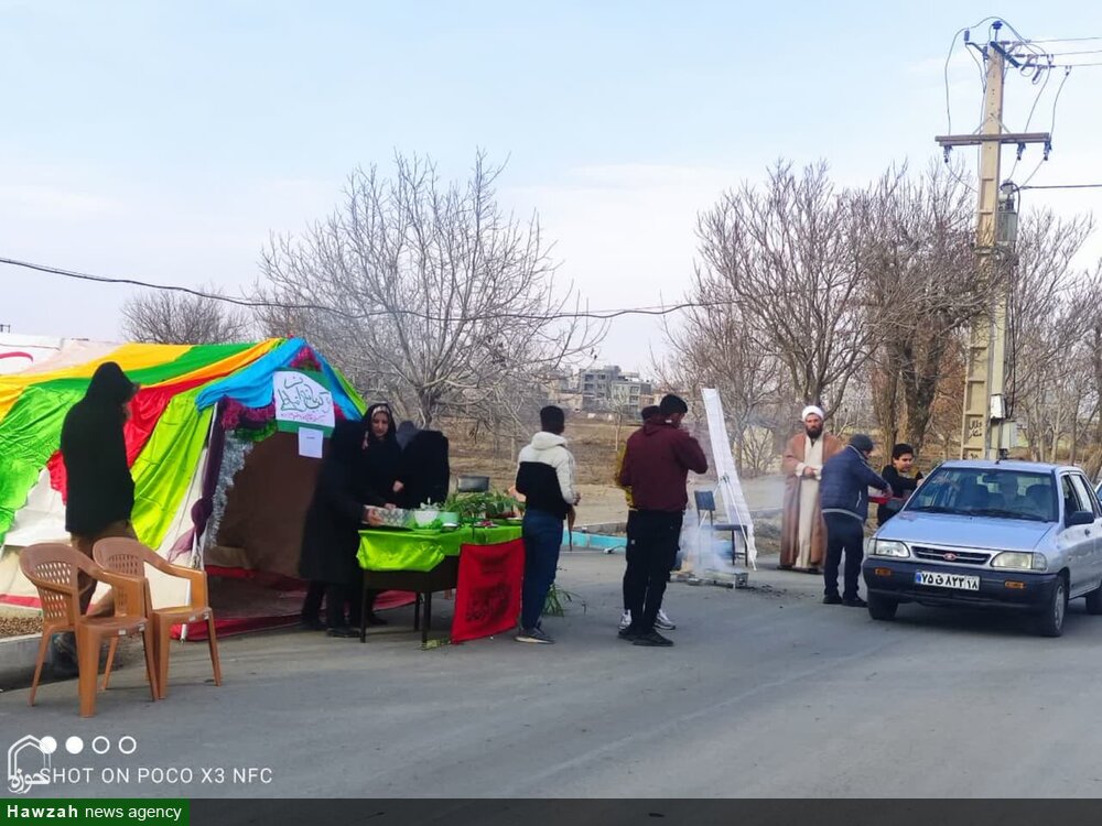 برپایی موکب بانوان فاطمی به همت طلاب خواهر و برادر همدانی+ عکس