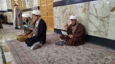 تصاویر / حضور اساتید حوزه علمیه همدان در حرم حضرت امام(ره)