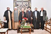 Photo/ Head of Iran Seminaries Center for Communication and International Affairs Meets Archbishop of Assyrian, Chaldean and Catholic Caliphate