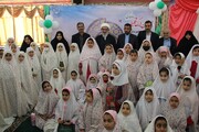تصاویر/ جشن تکلیف دانش آموزان دختر سوم ابتدایی شهر بوشهر
