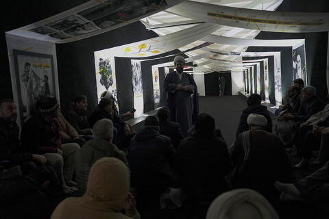 تصاویر/ بازدید جمعی از امامان محله و فرماندهان پایگاه های بسیج استانهای غربی از سومین نمایشگاه مسجد جامعه پرداز در مسجد مقدس جمکران