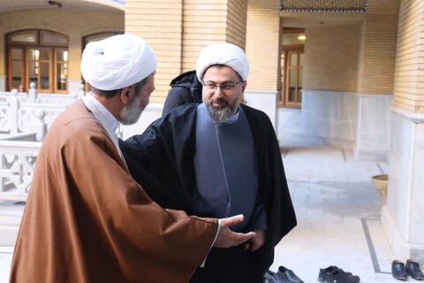 تصاویر/ دیدار طلاب مدرسه علمیه امام خمینی ارومیه با مسئول دفتر سیاسی و اجتماعی حوزه های علمیه
