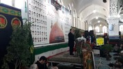 مراسم سالروز شهادت علی بن باقر(ع) در مشهد اردهال کاشان برگزار شد