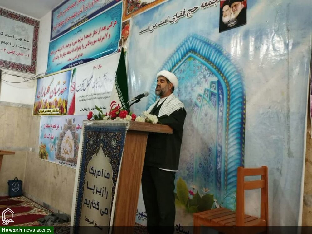حضور ائمه جمعه شهرستان‌های همدان با لباس سپاه در نماز جمعه + عکس