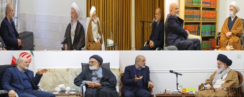 Photo/ Iranian Interior Minister Meets Sources of Emulation and Scholars in Qom