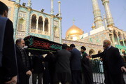 تصاویر/ آیت اللہ العظمیٰ جعفر سبحانی کی اہلیہ کی تشییع جنازہ کے مناظر