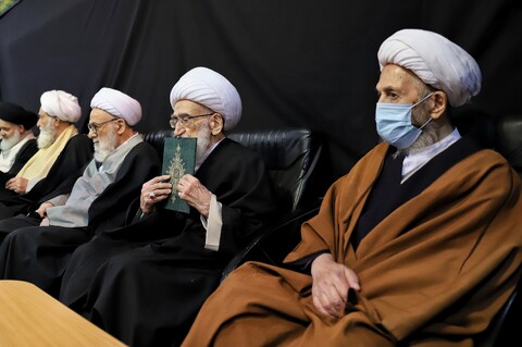 Photo/ Condolence Ceremony on Demise of Grand Ayatollah Sobhani's Wife