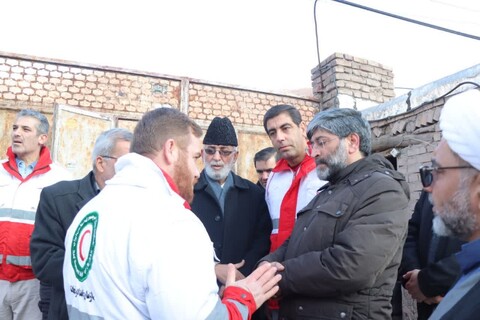 تصاویر/ بازدید رئیس کل دادگستری آذربایجان‌غربی از مناطق زلزله زده خوی