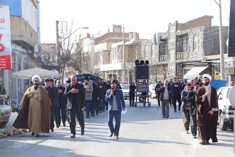 تصاویر/ عزاداری خیابانی در شهر چهاربرج به مناسبت سالروز شهادت امام هادی علیه‌السلام