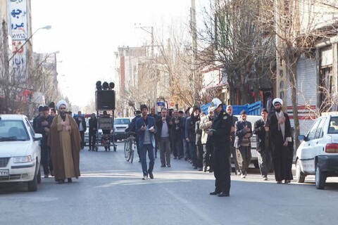 تصاویر/ عزاداری خیابانی در شهر چهاربرج به مناسبت سالروز شهادت امام هادی علیه‌السلام