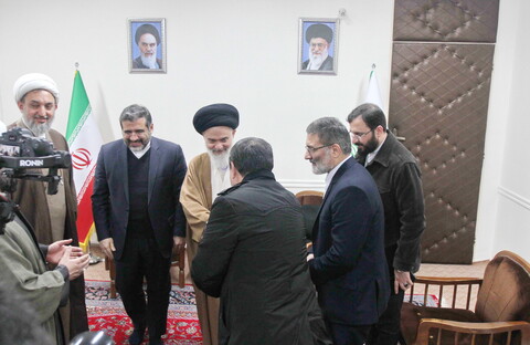 تصاویر/ دیدار وزیر فرهنگ و ارشاد اسلامی با آیت الله حسینی بوشهری