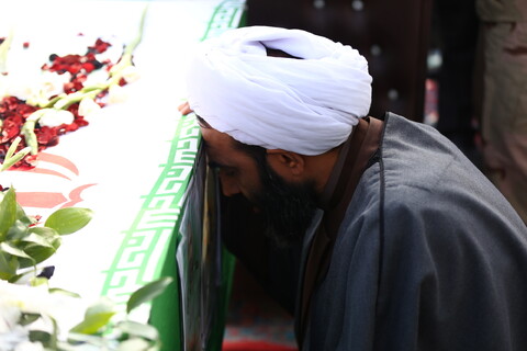 تشییع شهید مدافع امنیت مختار مومنی در خمینی شهر اصفهان
