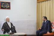 Grand Ayatollah Makarem meets with Iran's Minister of Culture