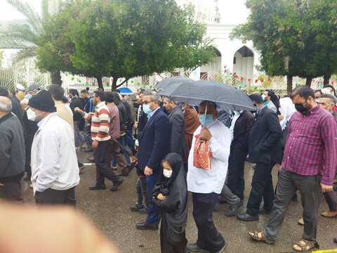 تصاویر/ راهپیمایی اعتراضی مردم بندرعباس در محکومیت هتک حرمت به ساحت قرآن کریم