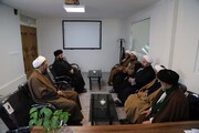 حضور رئیس شورای حوزه علمیه استان همدان در مدرسه ولیعصر(عج) سامن