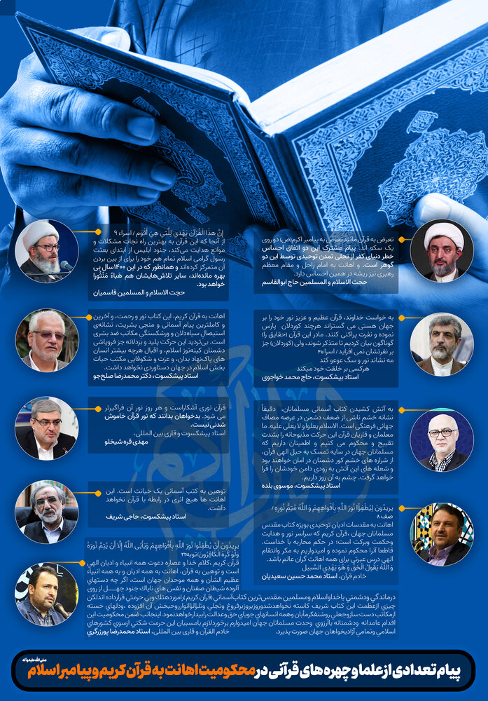 جمعی از چهره های قرآنی کشور، اهانت به ساحت قرآن را محکوم کردند